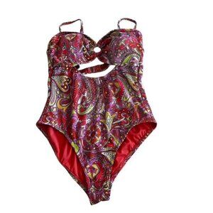 Jessica Simpson Summer Dreaming One Piece Swimming Suit Medium New